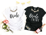 Bride and Bride Tribe Bridal Party Shirts